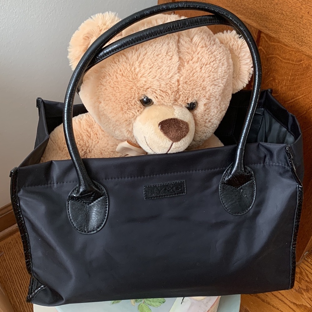 NY&C Black Zip Tote Bag